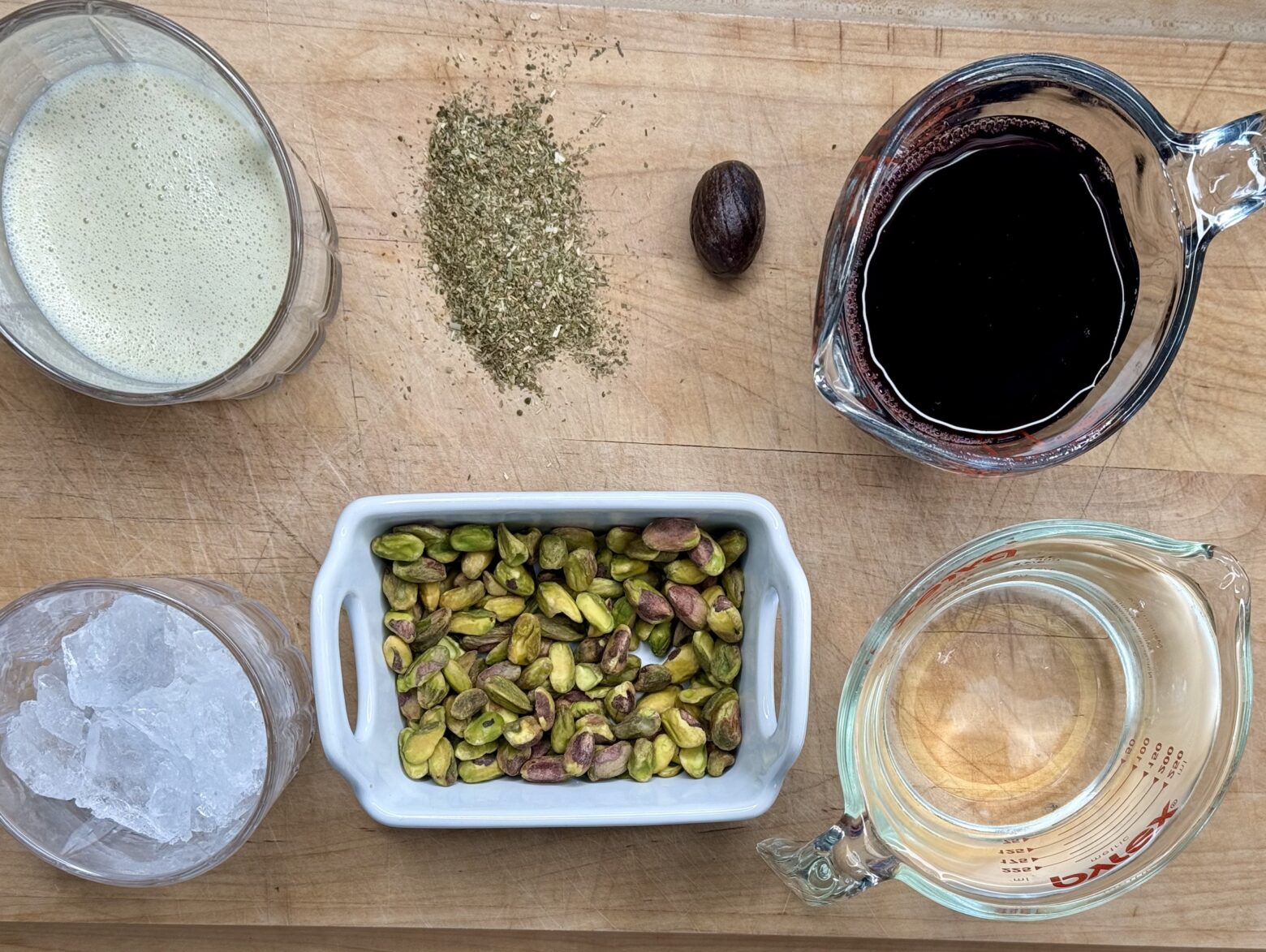 Tart Cherry Juice mocktail ingredients.