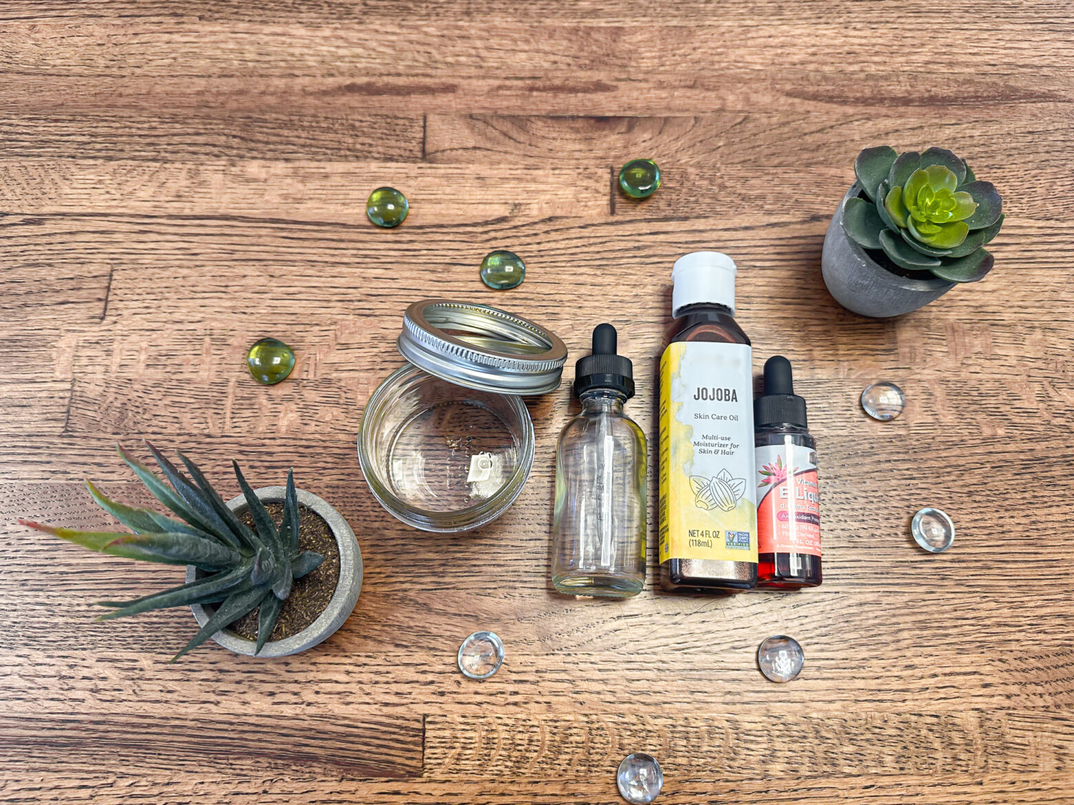 DIY makeup remover ingredients.