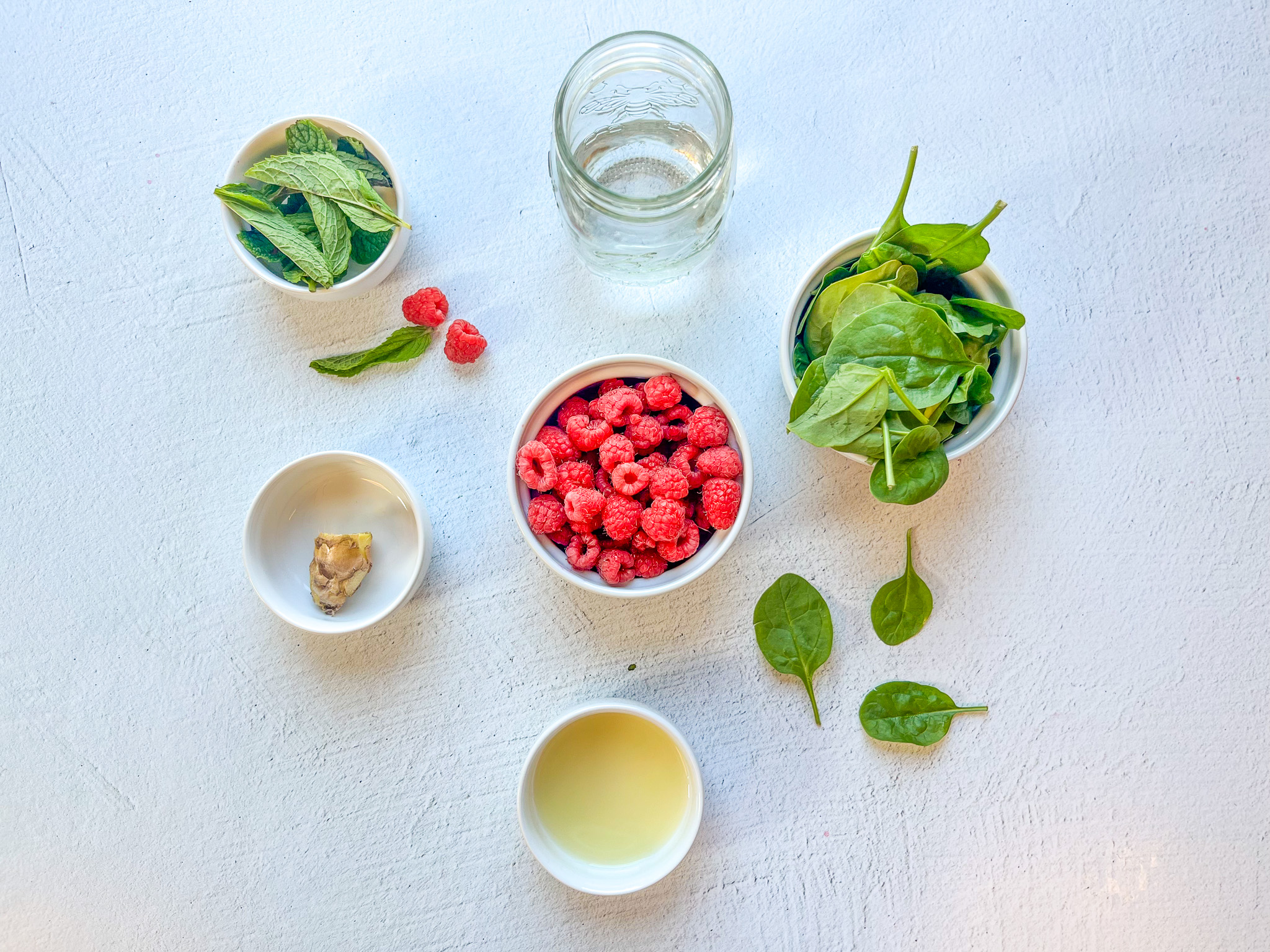 Raspberry mint health shot ingredients. 