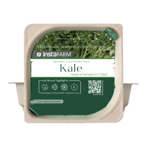 Kale microgreens product photo from Instafarm™.