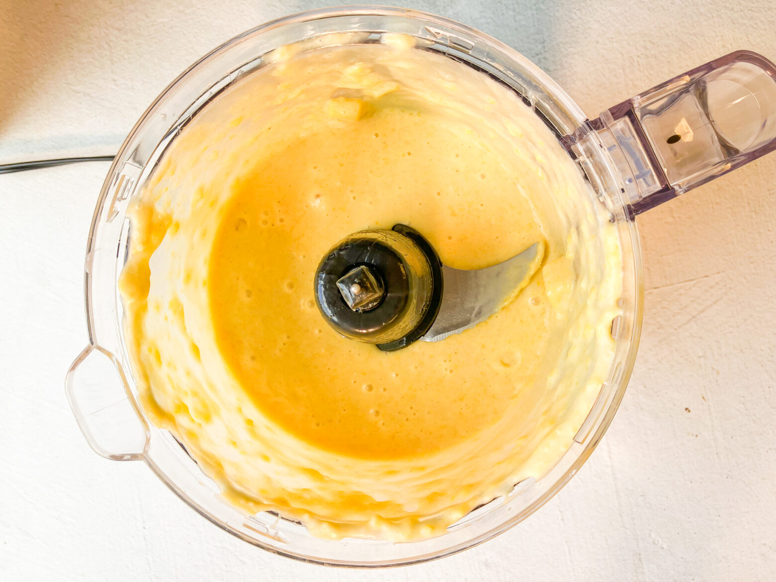 Mango lassi blended.