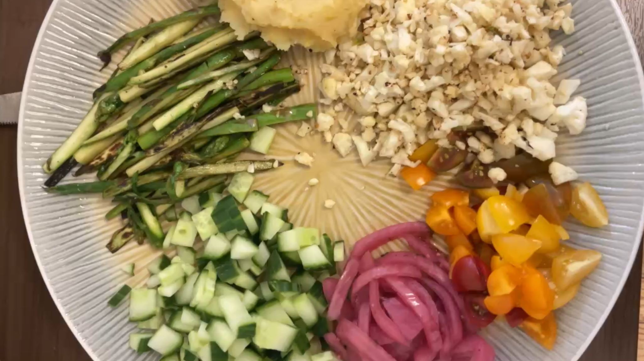 Steak breakfast burrito ingredients. 