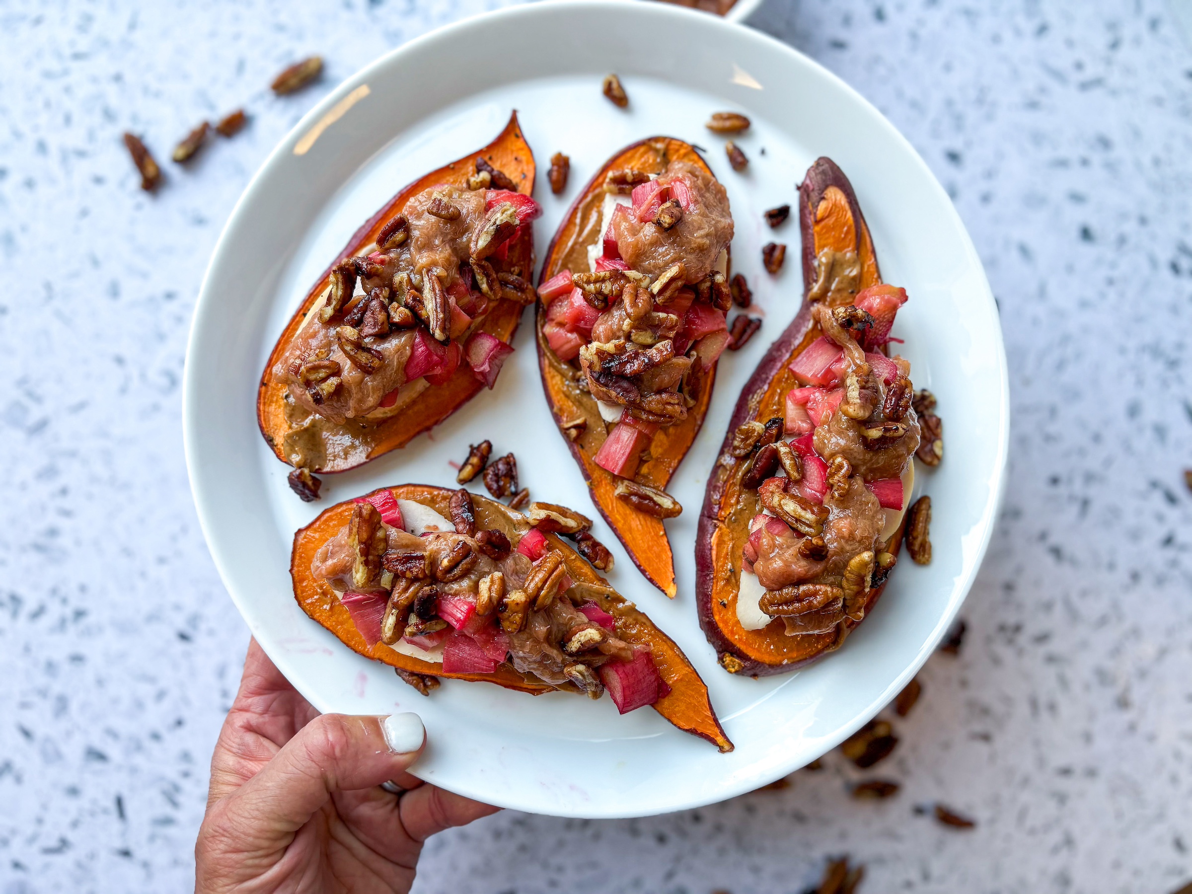 Chicken & Rhubarb Sweet Potato Canapés  - The Paleo Diet®