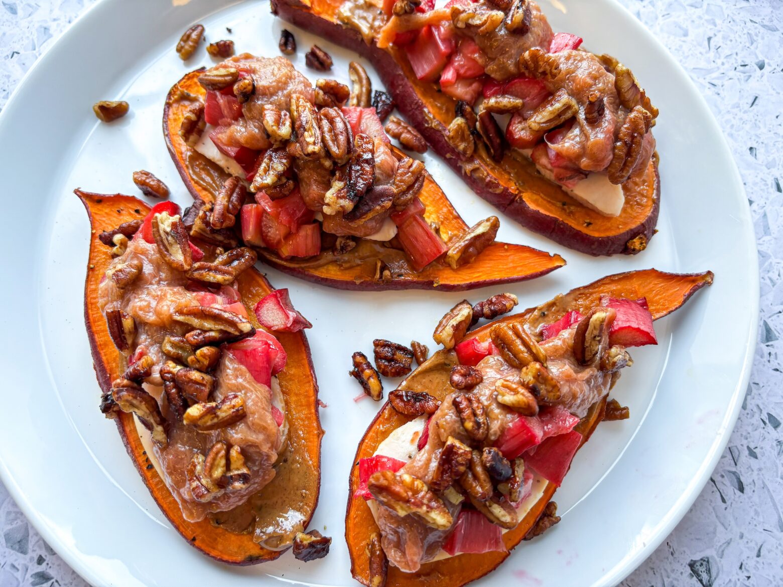 Sweet potato canapes finsihed.