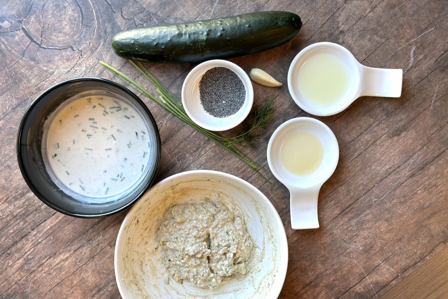 Ingredients for Cucumber Salad