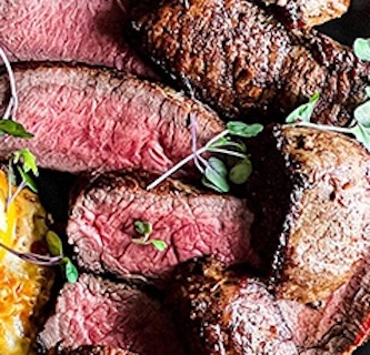 Certified piedmontese sirlion filet.