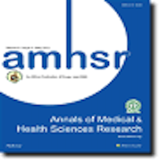 Annals of Medical and Health Science Research cover.