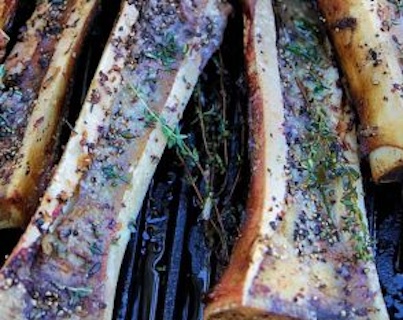Certified Piedmontese grass fed bone marrow product photos.
