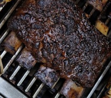Certified Piemontese grass fed grass finished beef short ribs product photo.