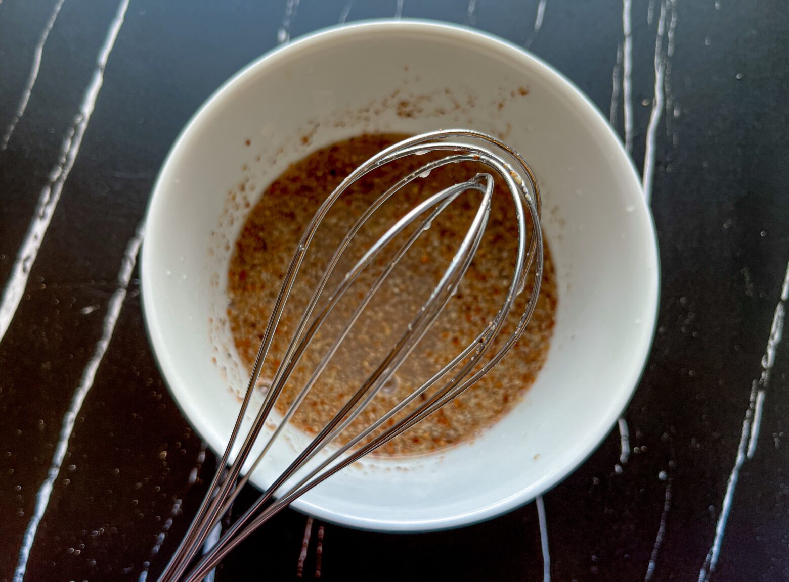 Beef liver recipe lime sauce being made.