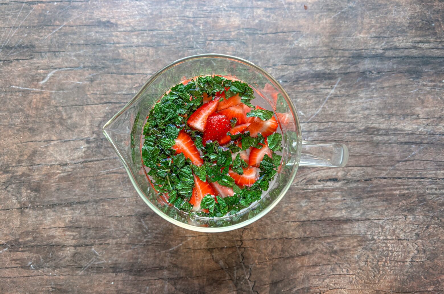 Infused water preparation from above