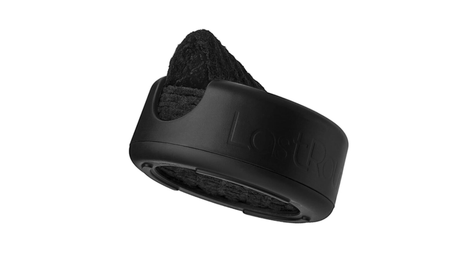 Black LastRound facial rounds in black travel case.