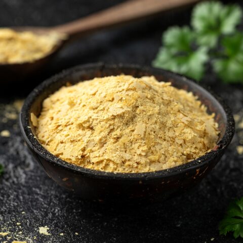 Nutritional yeast (AKA nooch) in a bowl