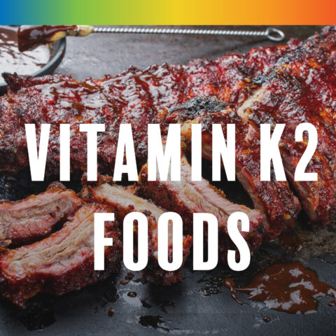 Vitamin K2 foods like St. Louis style ribs from Paleo for Life book by Dr. Loren Cordain, Trevor Connor, and Dr. Mark J. Smith