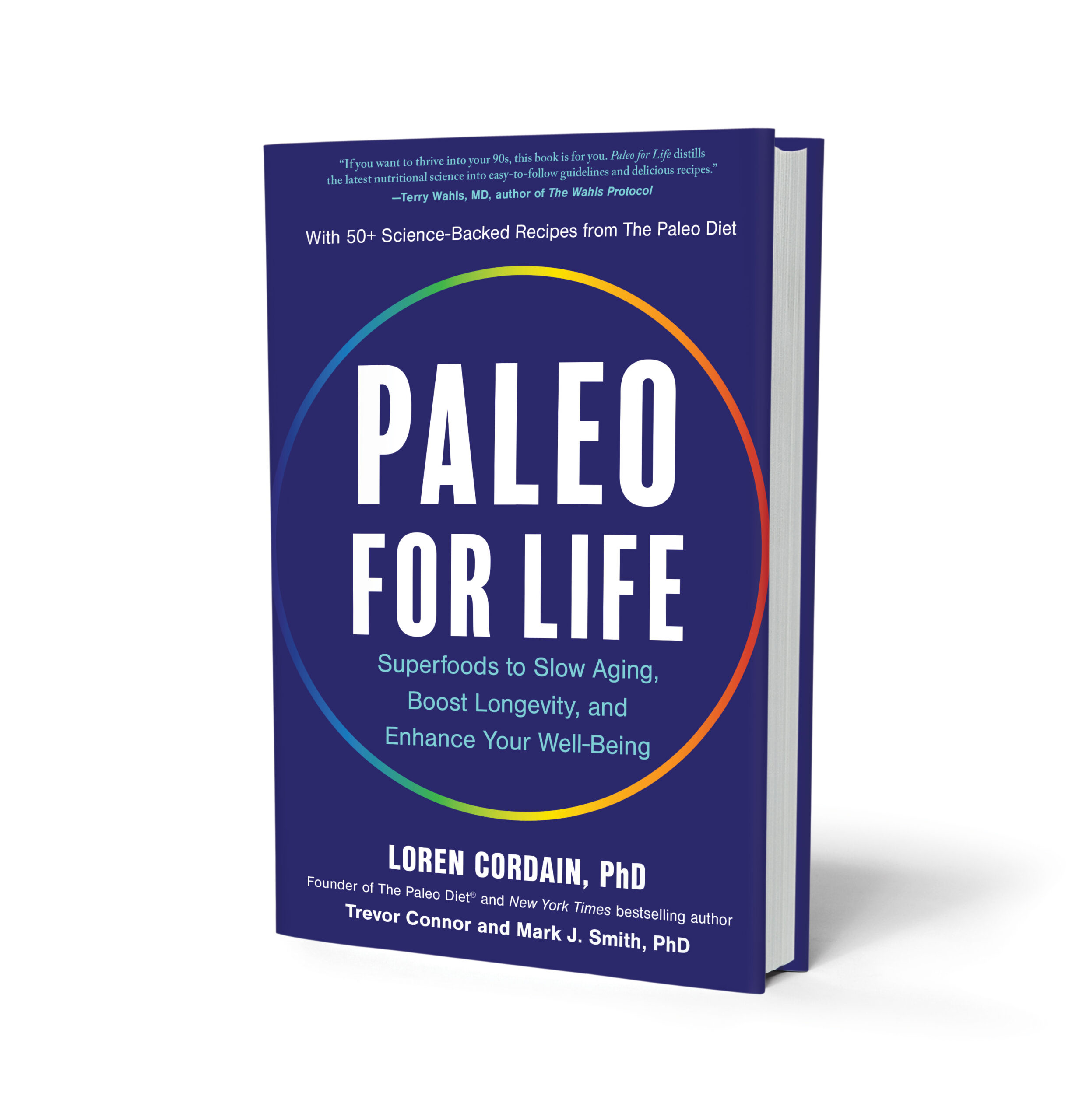Paleo for Life by Dr. Loren Cordain, Trevor Connor, and Dr. Mark J. Smith 3D book cover