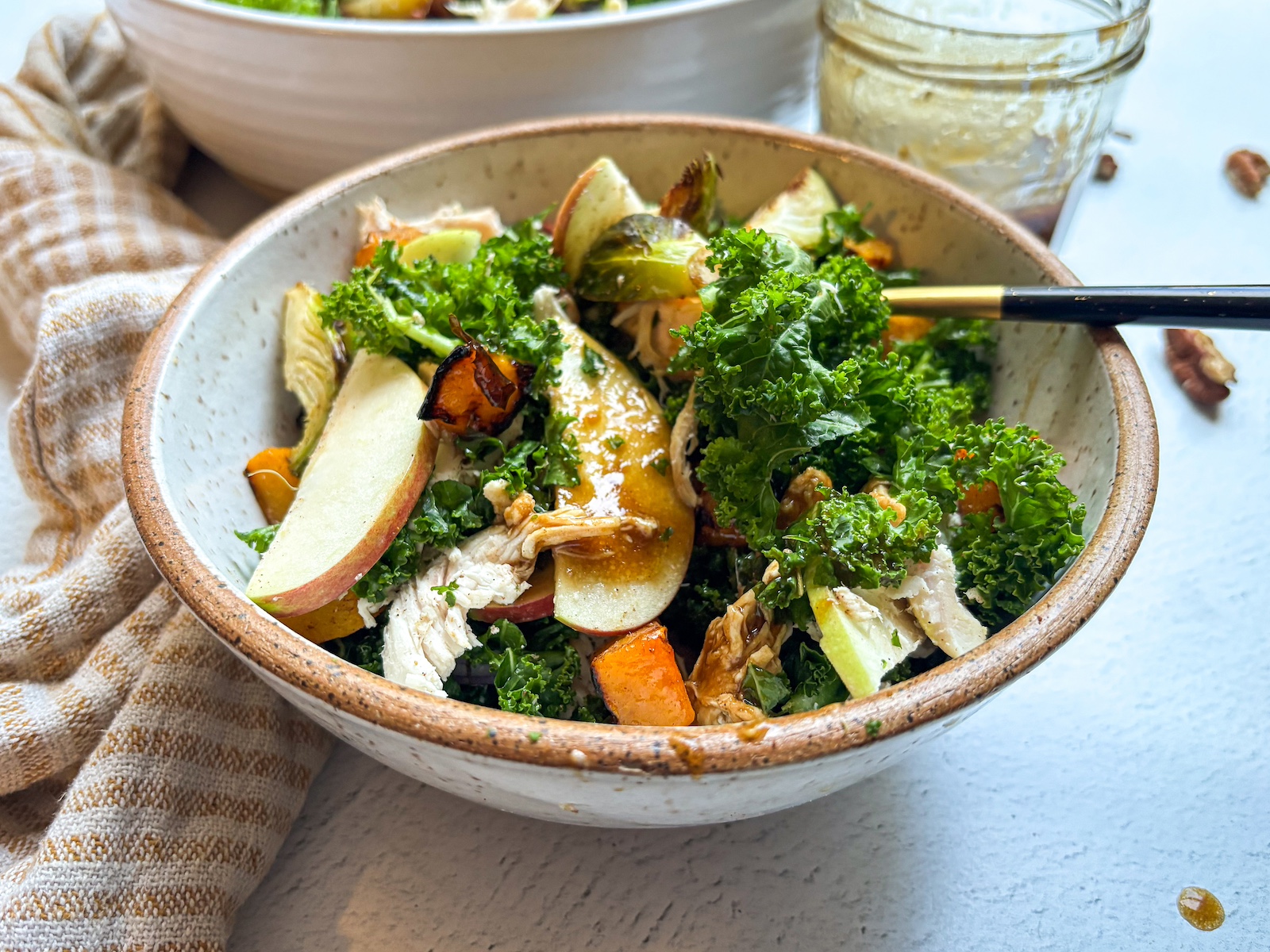 Harvest protein bowl in a single bowl, finished. 