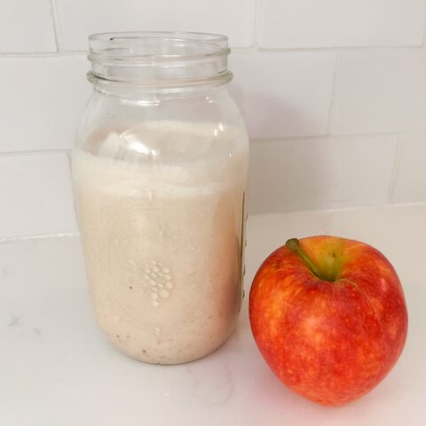 Apple pie spiced almond milk finished 2.