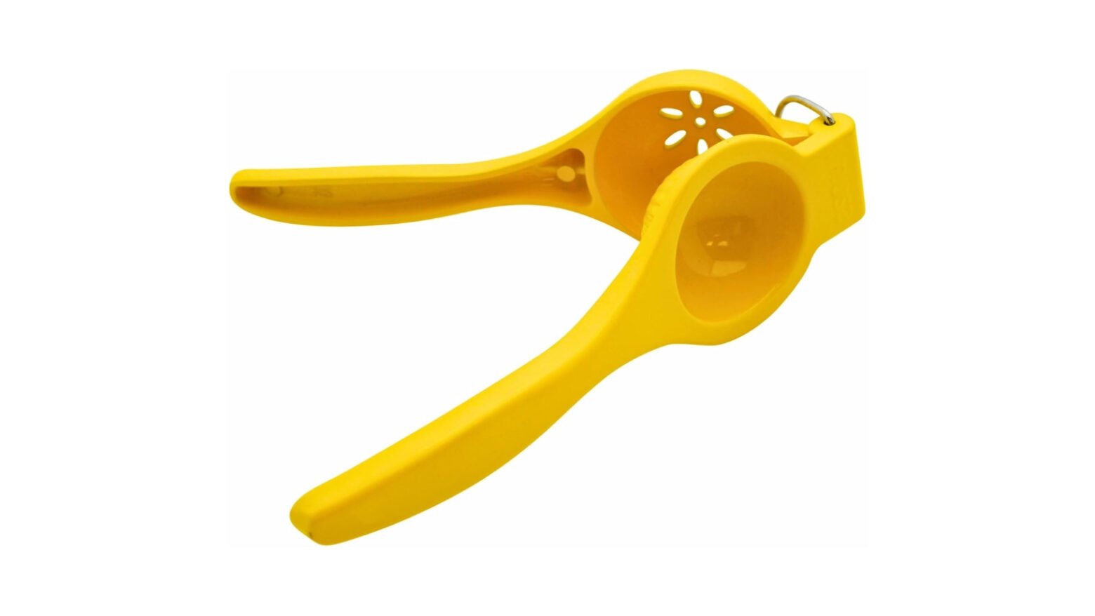 Yellow citrus hand juicer.