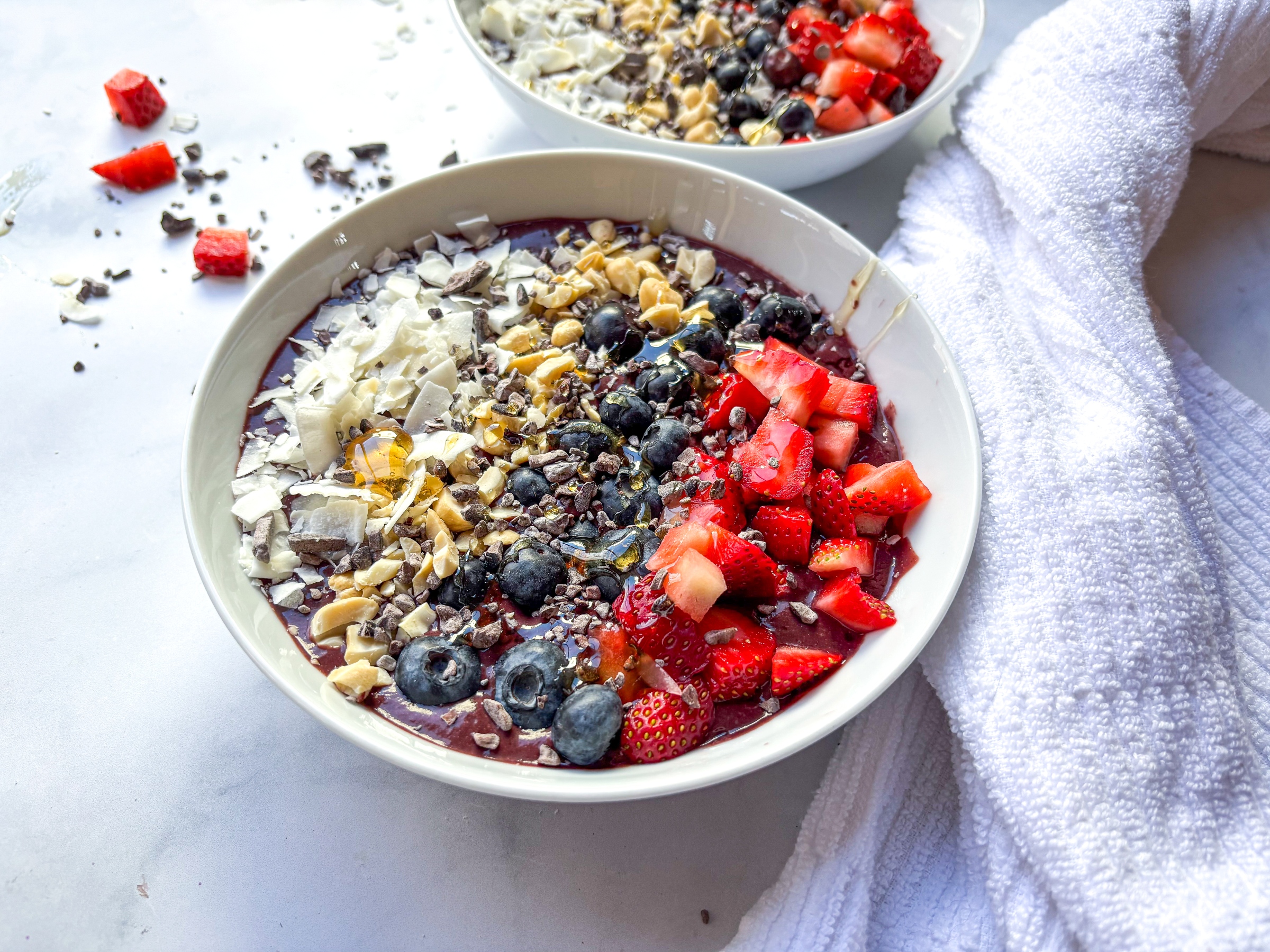 Acai bowl with toppings