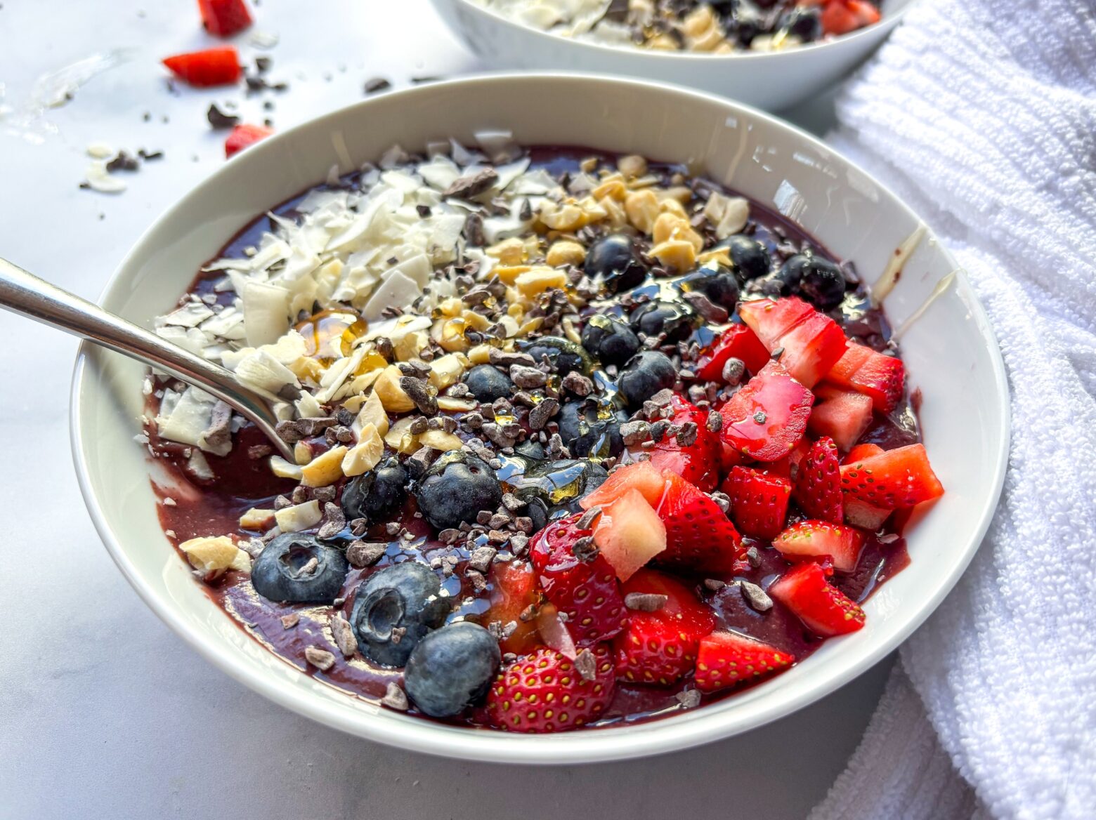 Acai bowl with toppings
