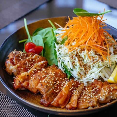 A protein-packed lunch bowl.