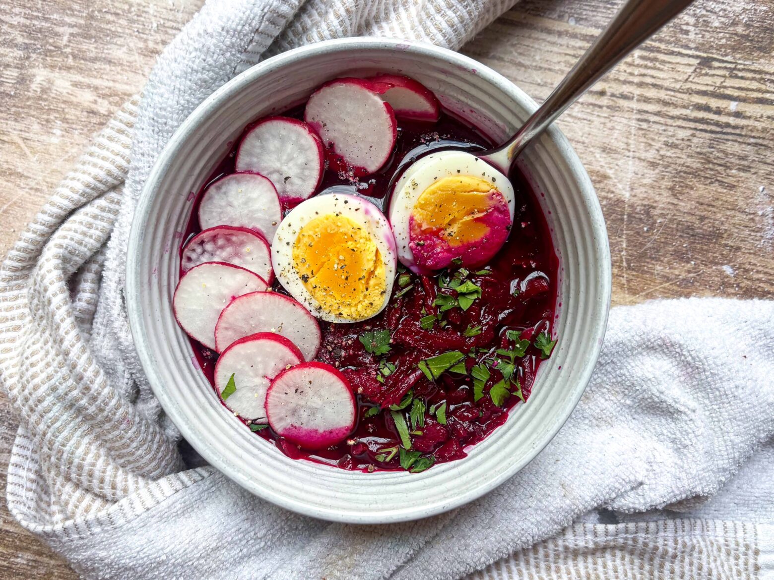 Finished Beetroot Cold Soup