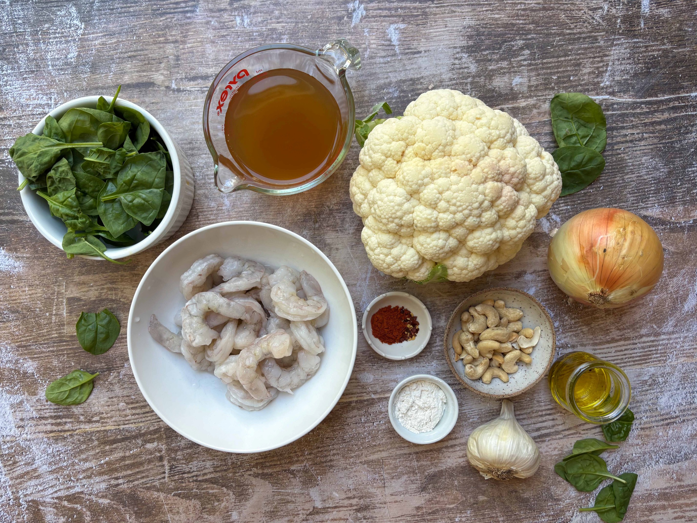 Ingredient for Paleo Garlic Shrimp Risotto