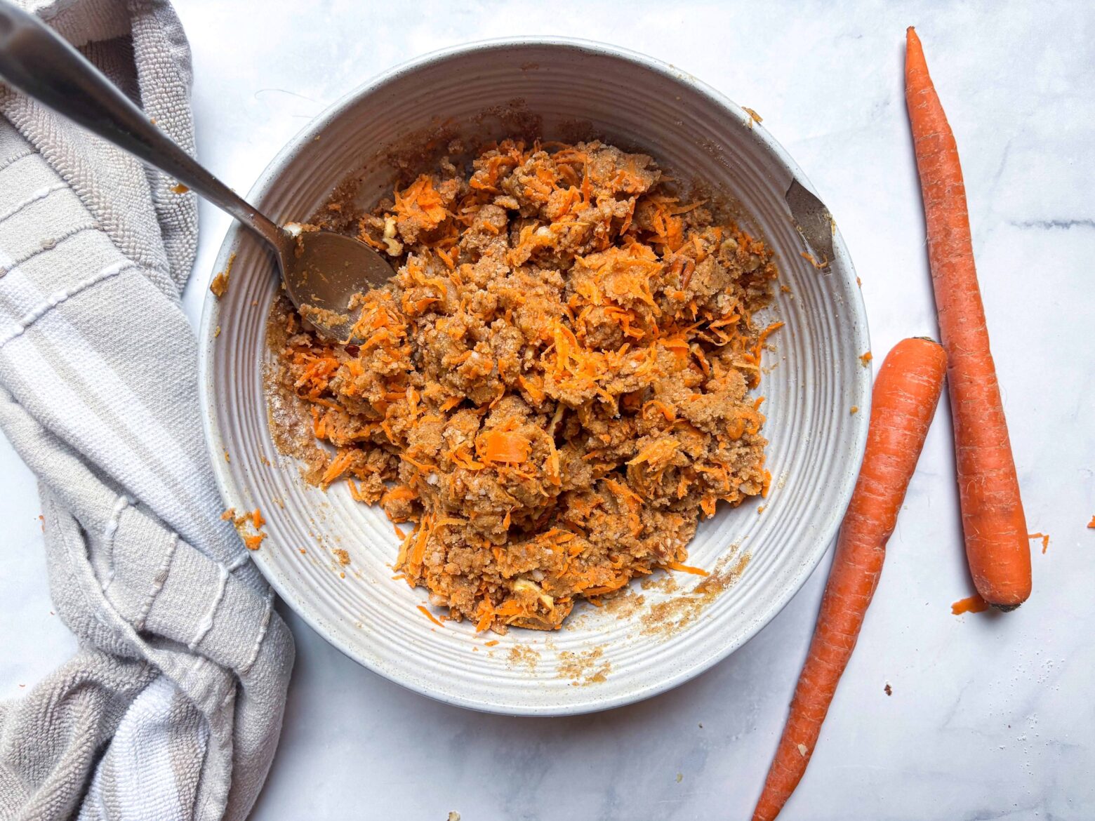 Carrot Cake Breakfast Bar batter