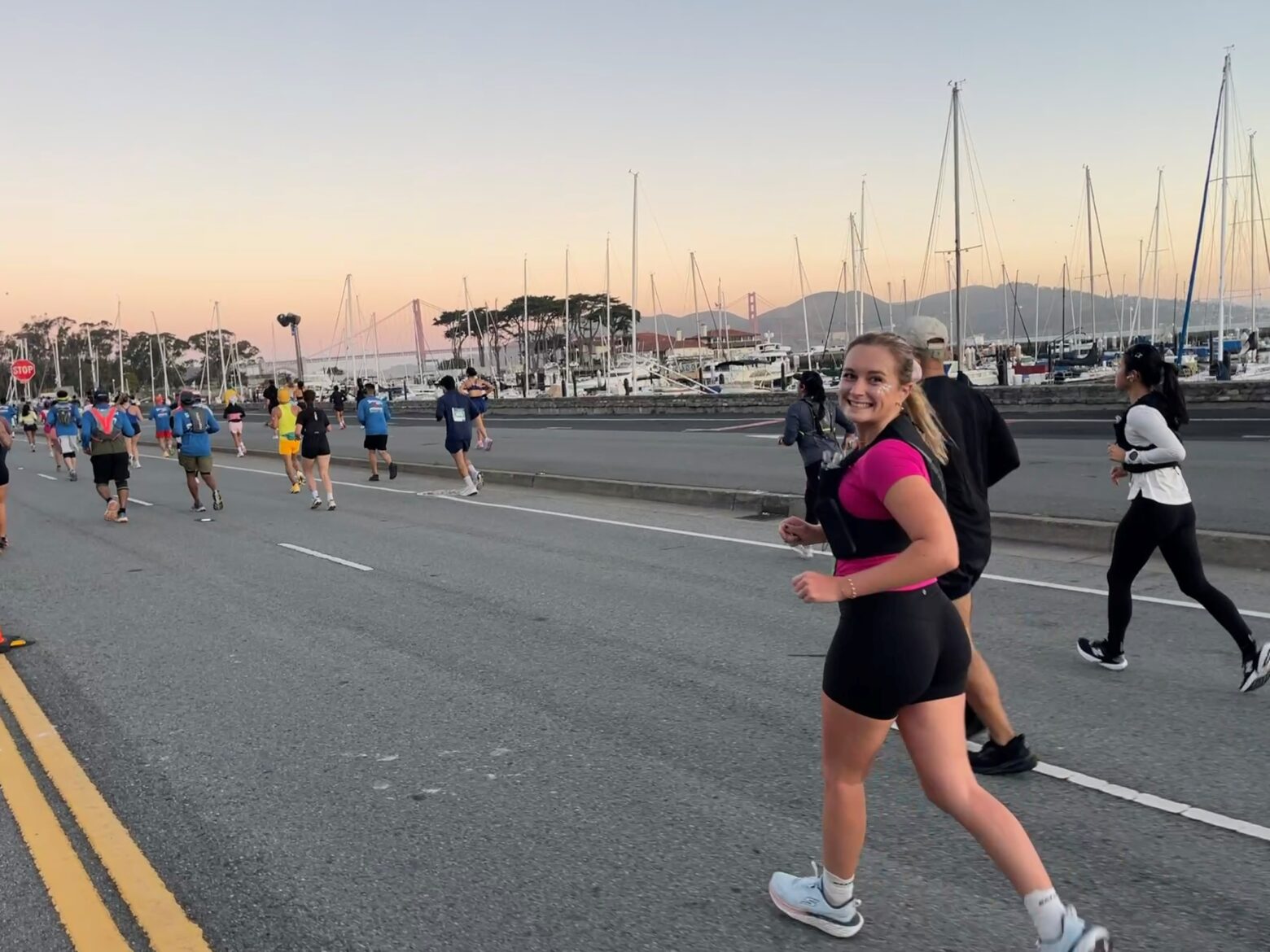 Author running in the San Francisco Marathon.