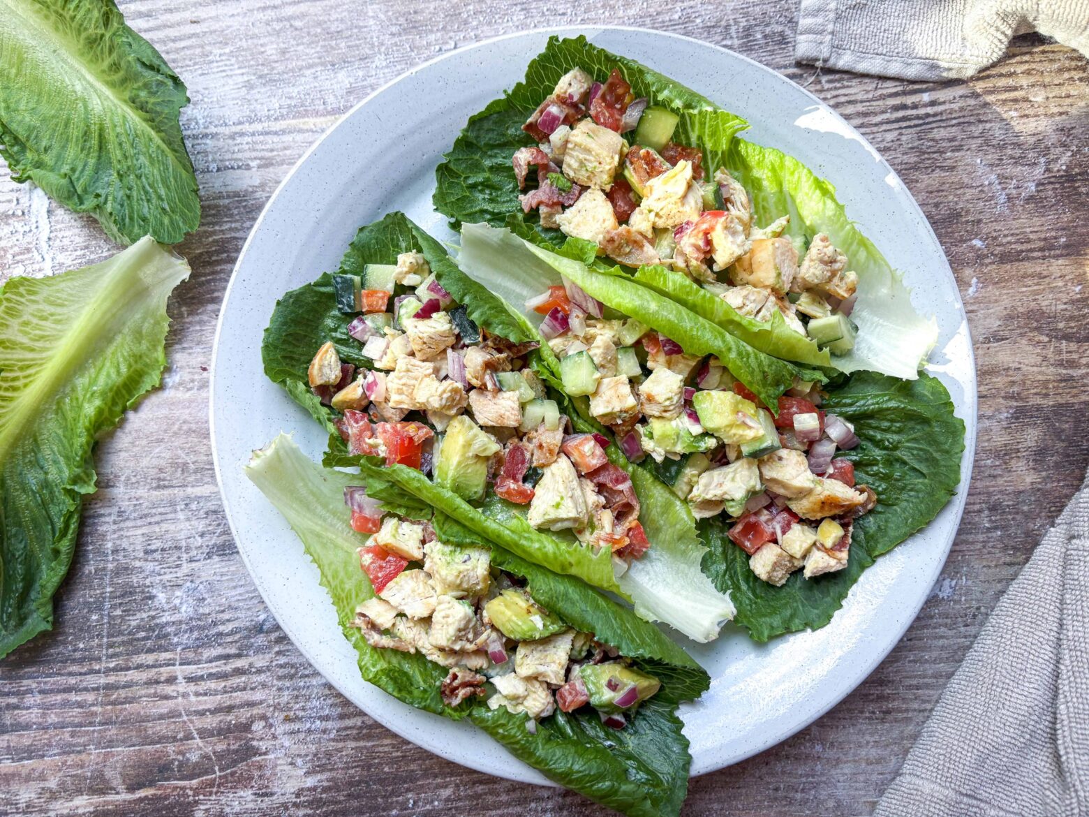 Chicken Lettuce Wraps on a plate.