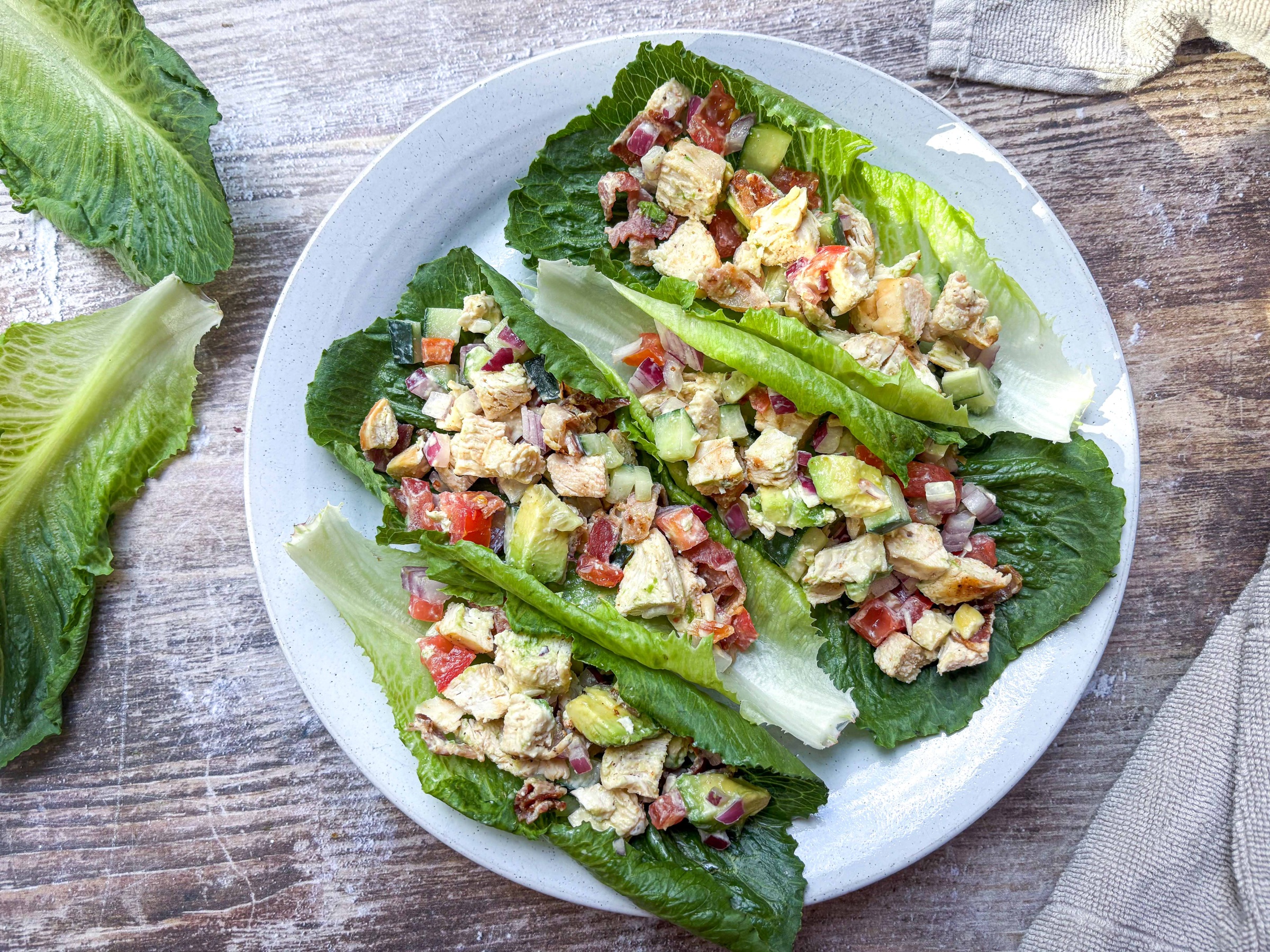 Chicken Lettuce Wraps on a plate.