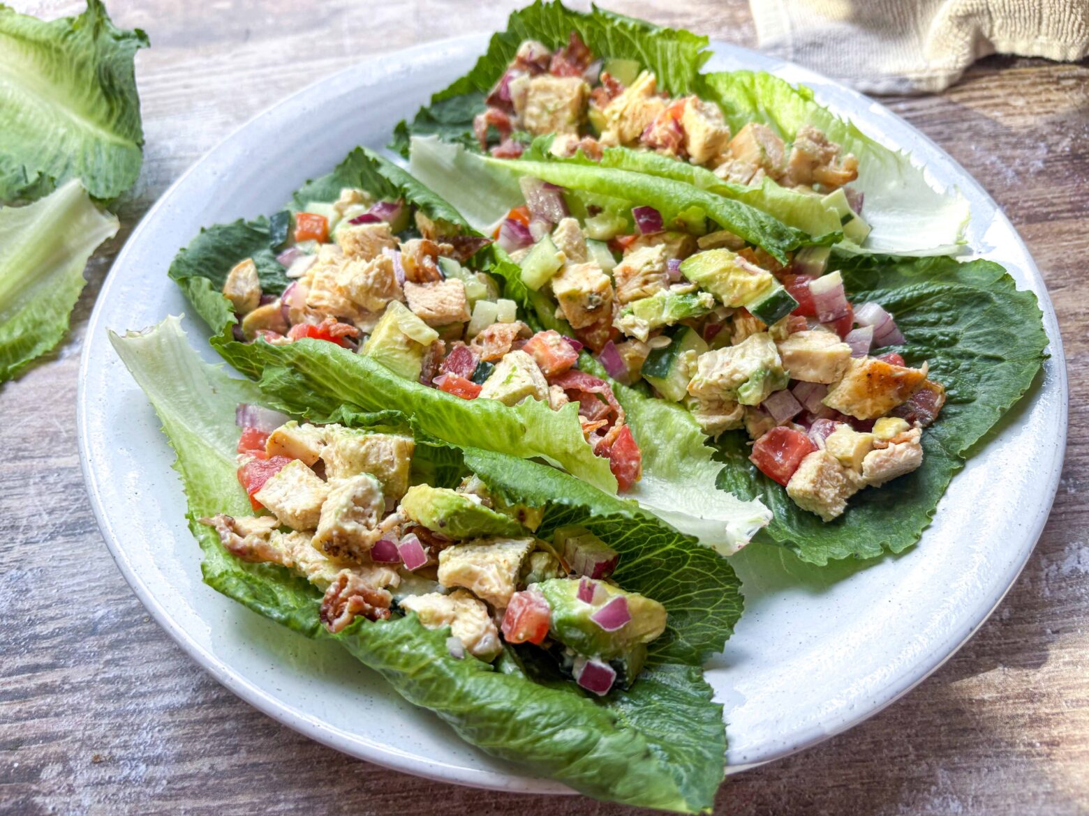 Chicken Lettuce Wraps on a plate.
