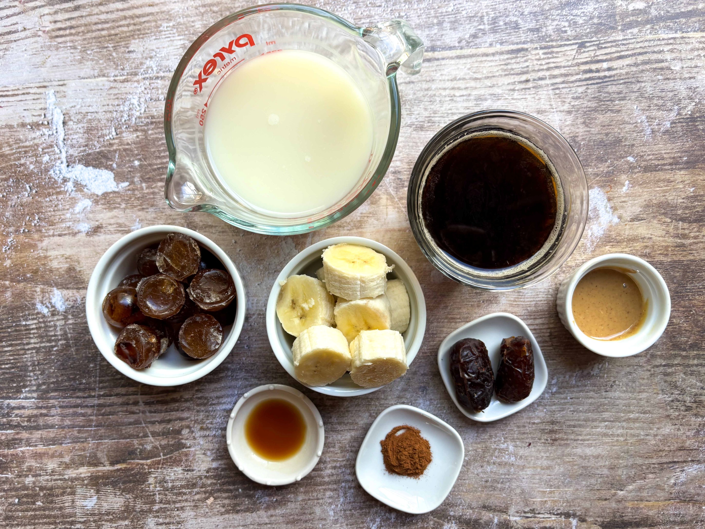 Coffee Smoothie ingredients